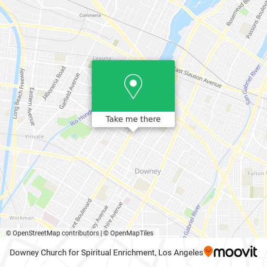 Mapa de Downey Church for Spiritual Enrichment