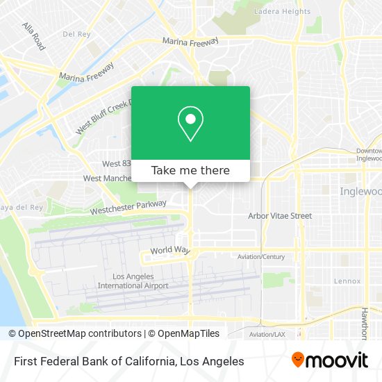 First Federal Bank of California map