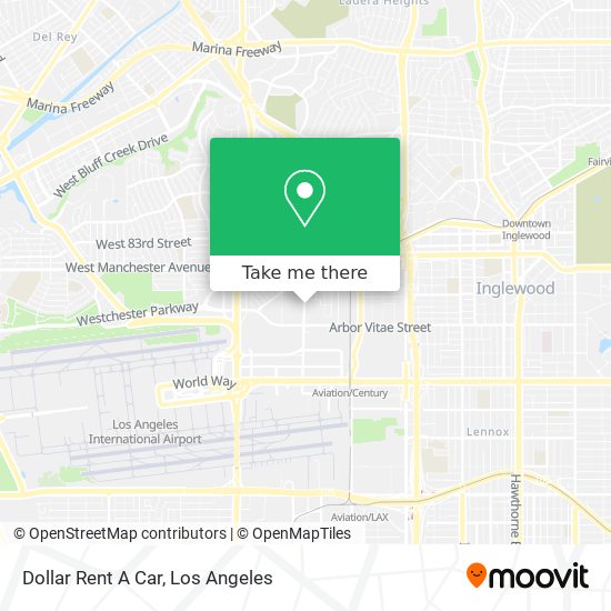 Dollar Rent A Car map