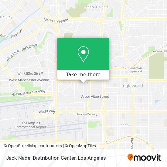 Jack Nadel Distribution Center map