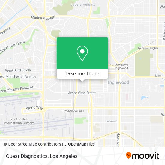 Quest Diagnostics map