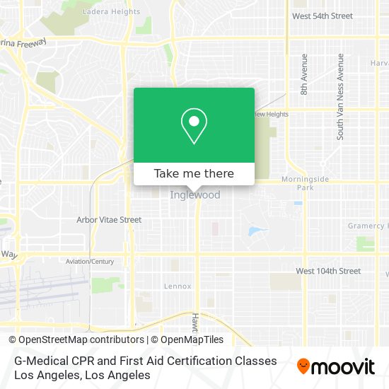 Mapa de G-Medical CPR and First Aid Certification Classes Los Angeles