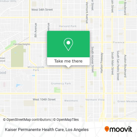 Kaiser Permanente Health Care map