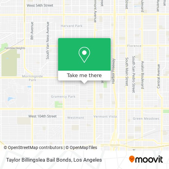 Taylor Billingslea Bail Bonds map