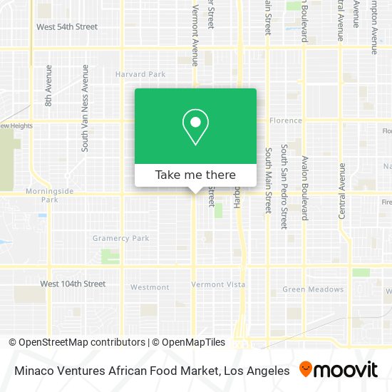 Minaco Ventures African Food Market map