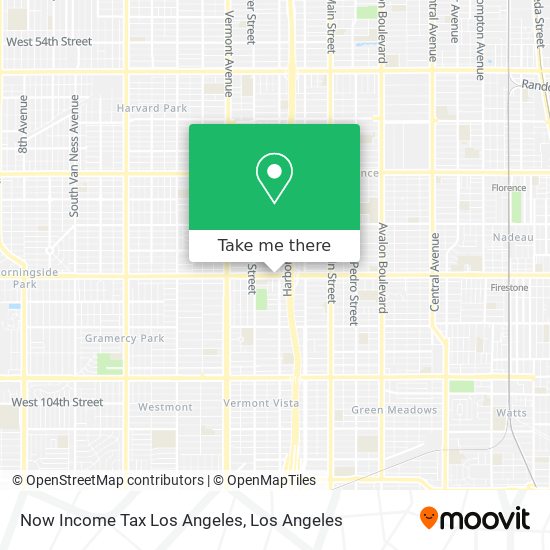 Mapa de Now Income Tax Los Angeles