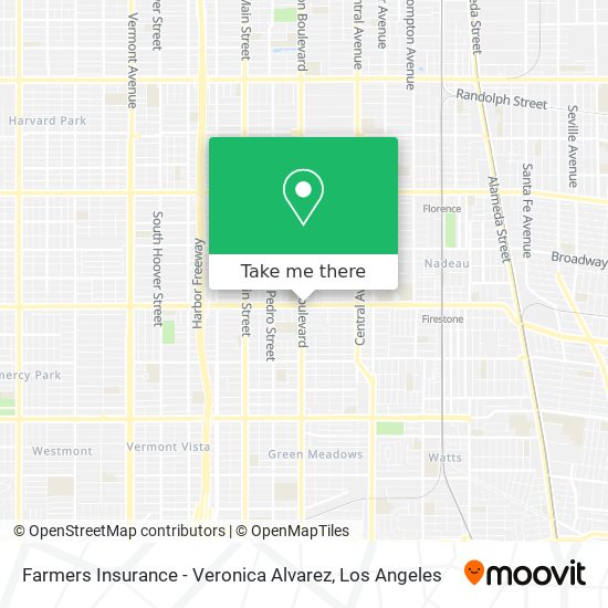 Farmers Insurance - Veronica Alvarez map