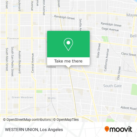 WESTERN UNION map