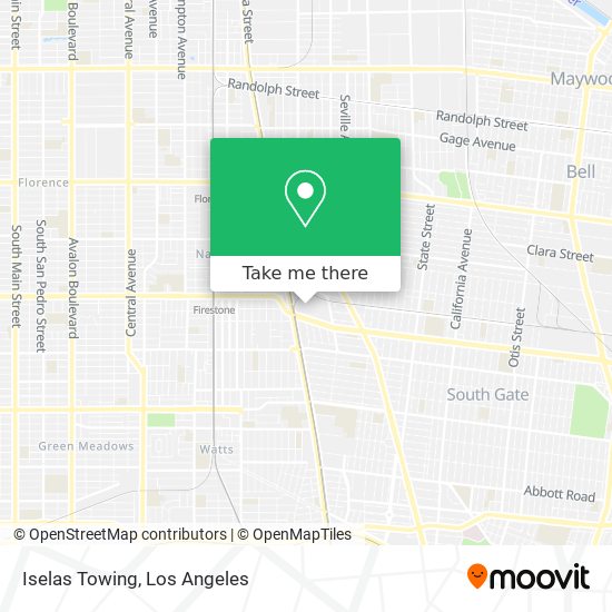 Iselas Towing map