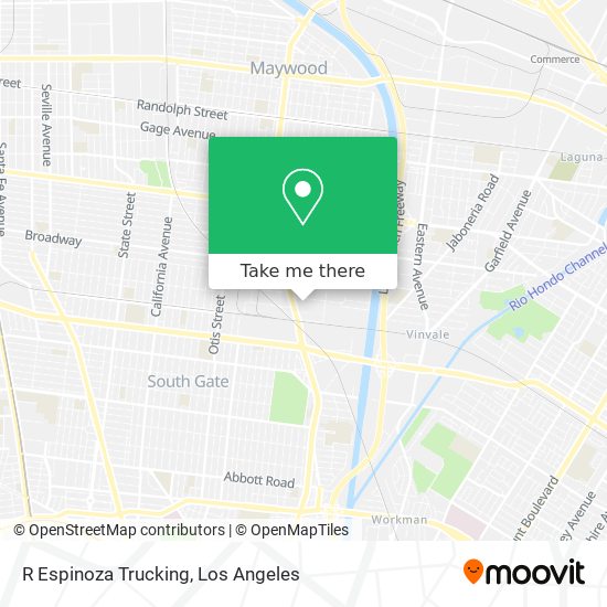 R Espinoza Trucking map