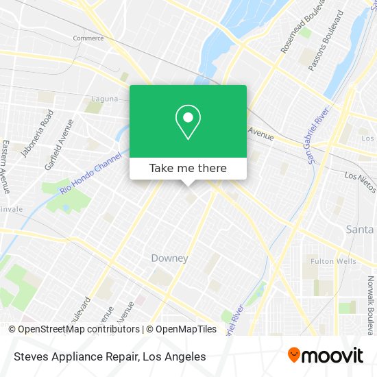 Steves Appliance Repair map
