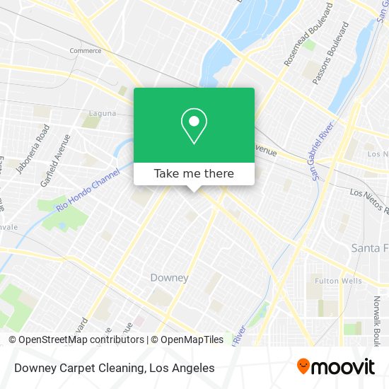 Mapa de Downey Carpet Cleaning