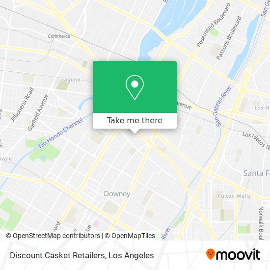 Mapa de Discount Casket Retailers