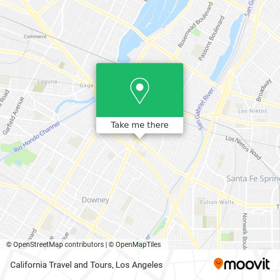 Mapa de California Travel and Tours