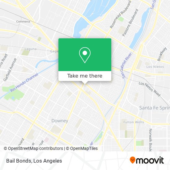 Bail Bonds map