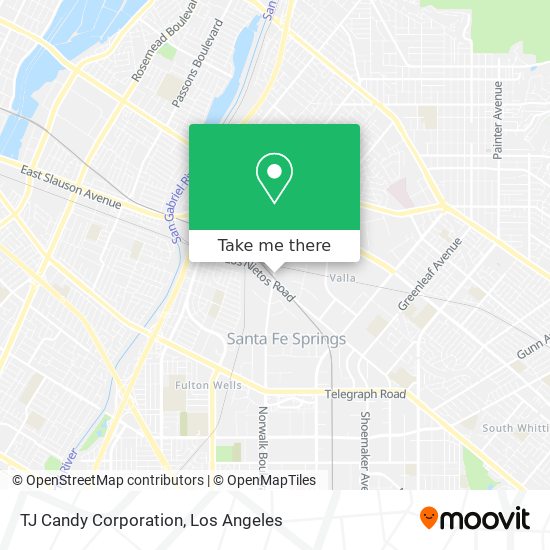 Mapa de TJ Candy Corporation