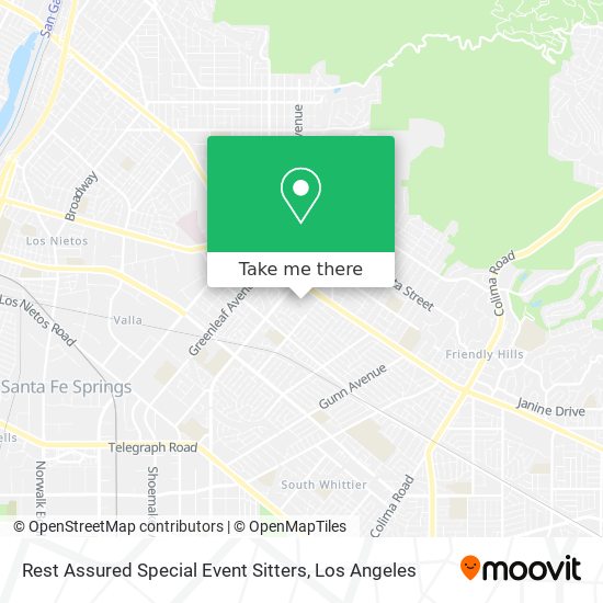 Rest Assured Special Event Sitters map