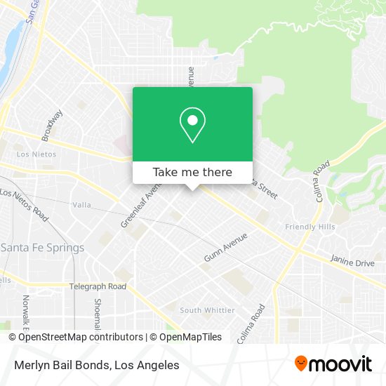 Merlyn Bail Bonds map