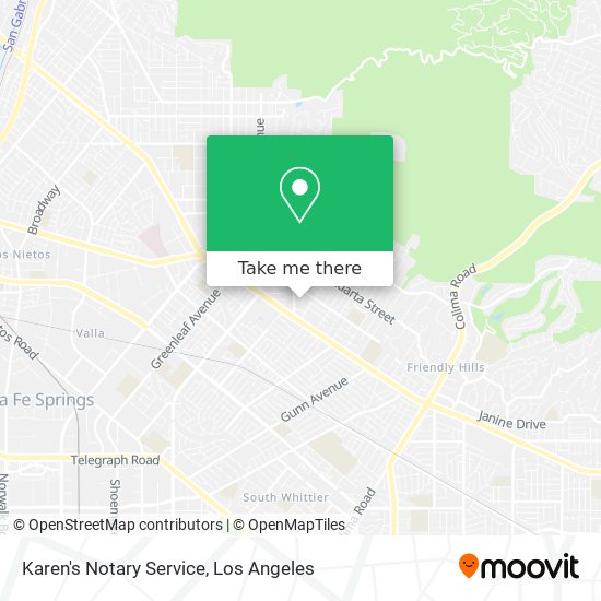 Karen's Notary Service map