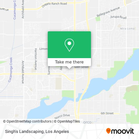 Singh's Landscaping map