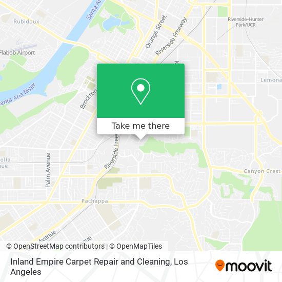 Inland Empire Carpet Repair and Cleaning map