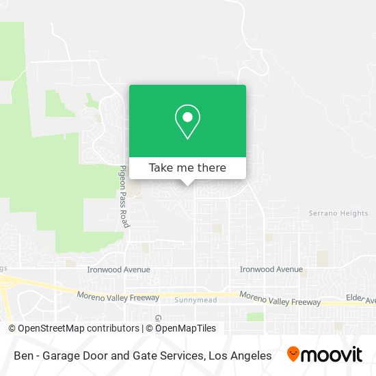 Ben - Garage Door and Gate Services map