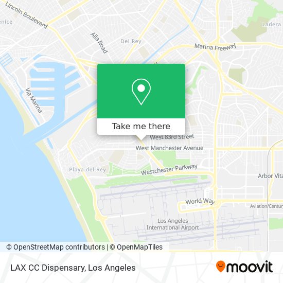 Mapa de LAX CC Dispensary