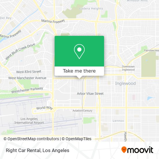 Right Car Rental map