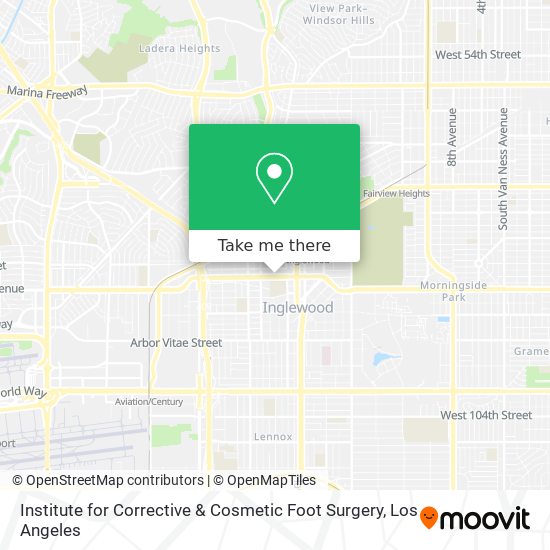 Mapa de Institute for Corrective & Cosmetic Foot Surgery