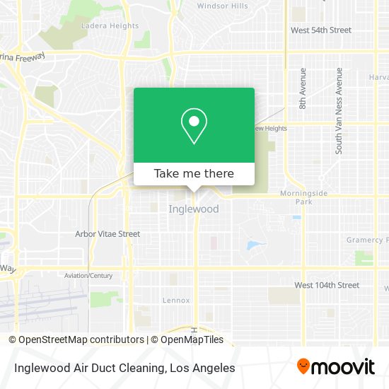 Inglewood Air Duct Cleaning map