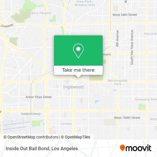 Inside Out Bail Bond map