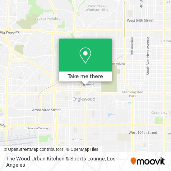 Mapa de The Wood Urban Kitchen & Sports Lounge