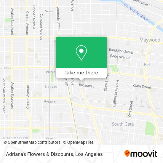 Adriana's Flowers & Discounts map