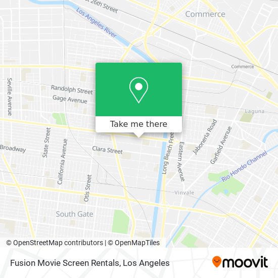 Fusion Movie Screen Rentals map