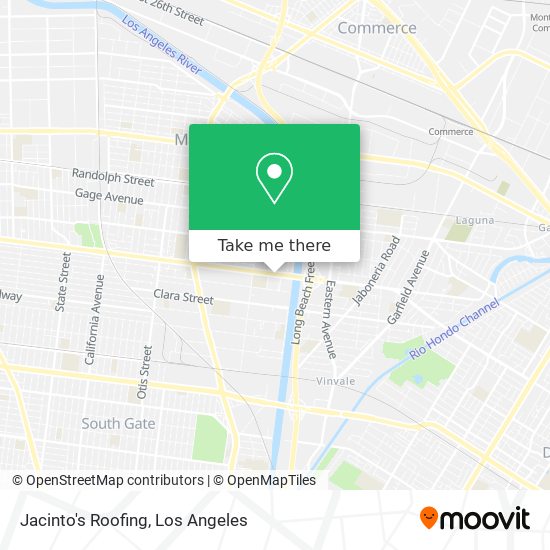 Jacinto's Roofing map
