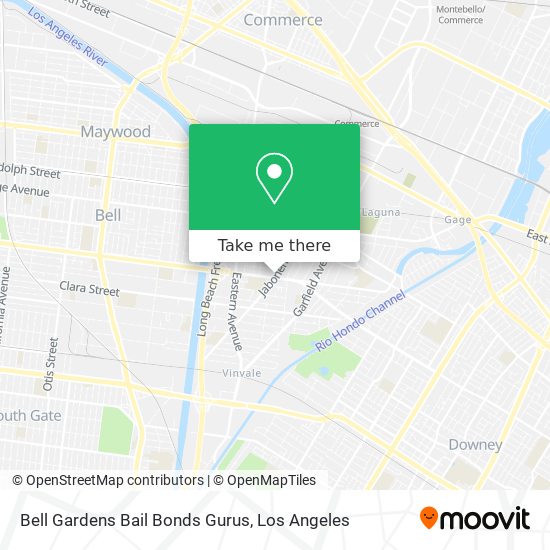 Bell Gardens Bail Bonds Gurus map