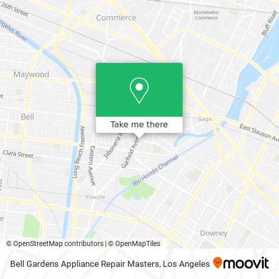Mapa de Bell Gardens Appliance Repair Masters