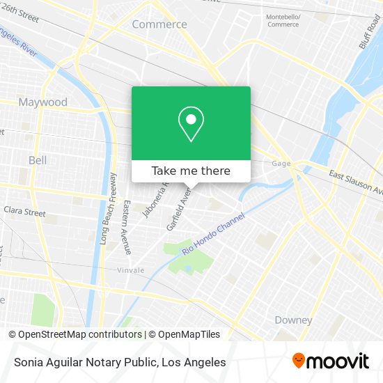 Sonia Aguilar Notary Public map