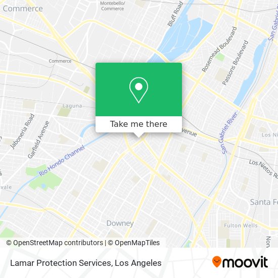 Lamar Protection Services map
