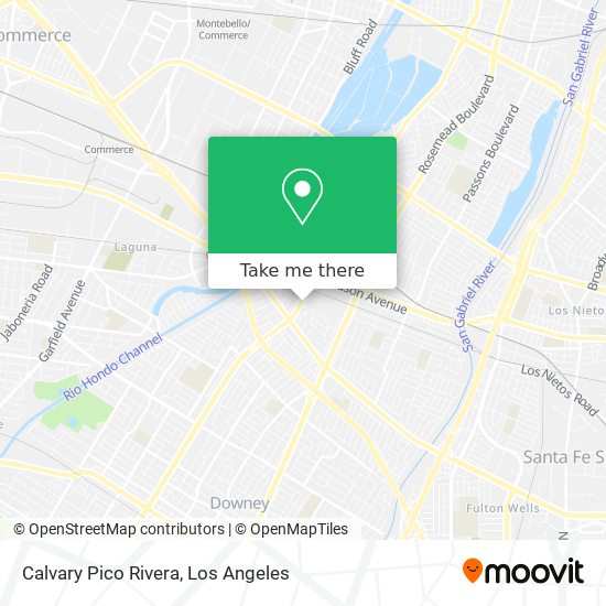 Mapa de Calvary Pico Rivera