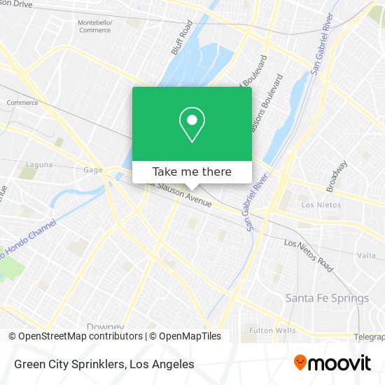 Green City Sprinklers map