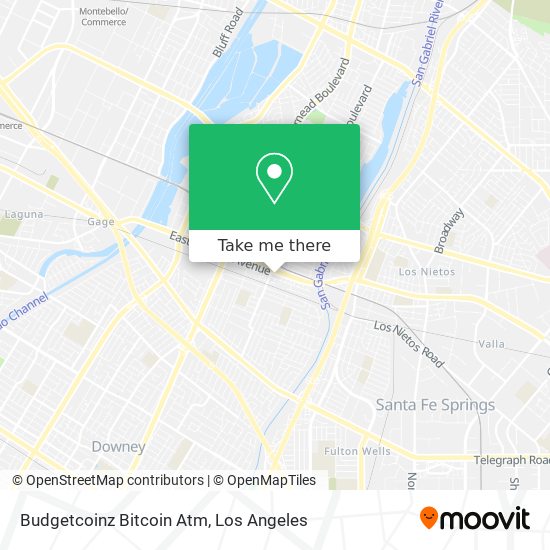 Mapa de Budgetcoinz Bitcoin Atm