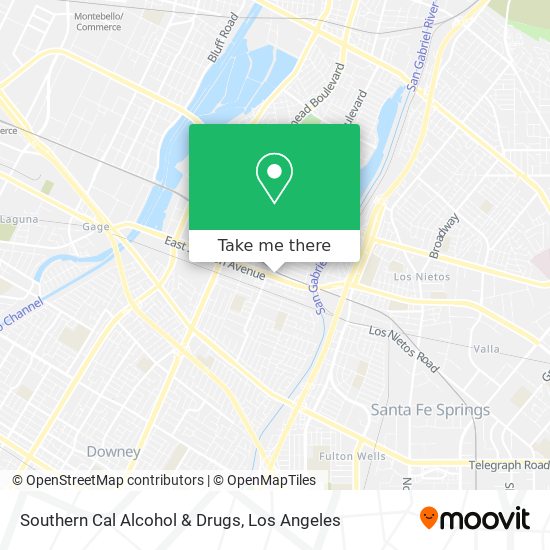 Southern Cal Alcohol & Drugs map