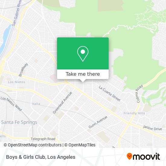 Boys & Girls Club map