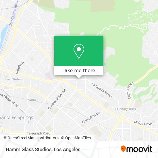 Mapa de Hamm Glass Studios