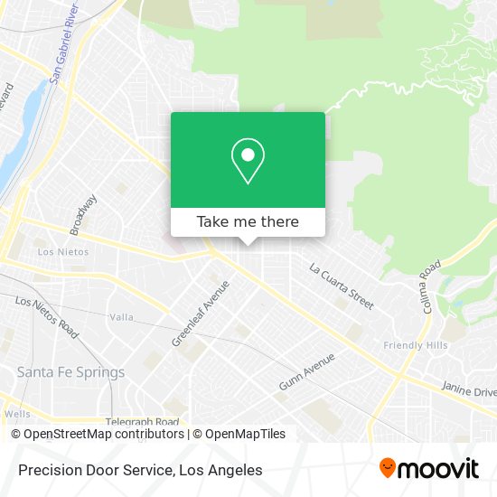 Mapa de Precision Door Service