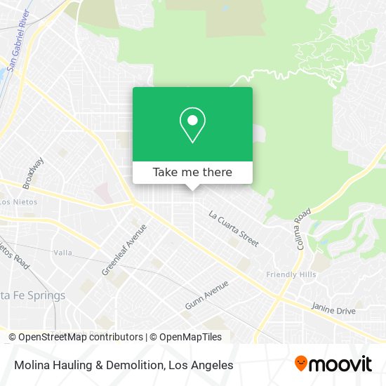 Molina Hauling & Demolition map