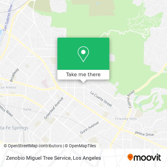 Zenobio Miguel Tree Service map