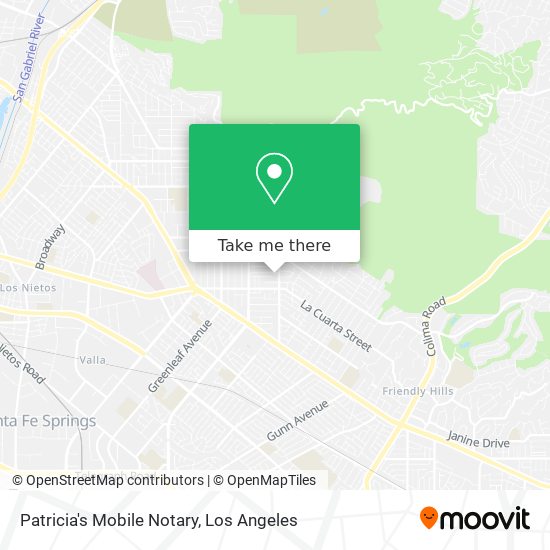 Patricia's Mobile Notary map