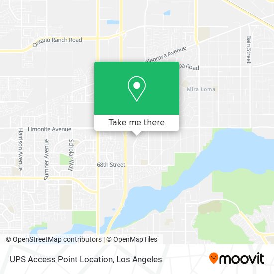 UPS Access Point Location map